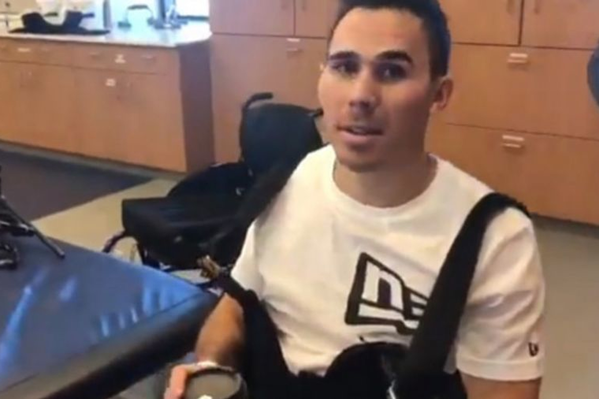 VIDEO: Robert Wickens takes first steps since gruesome accident