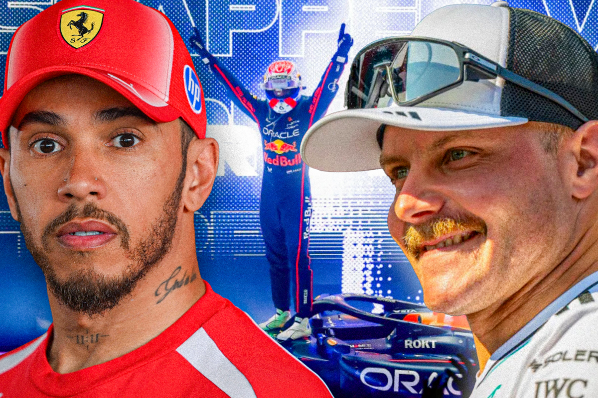 Bottas, Hamilton, Verstappen, socials