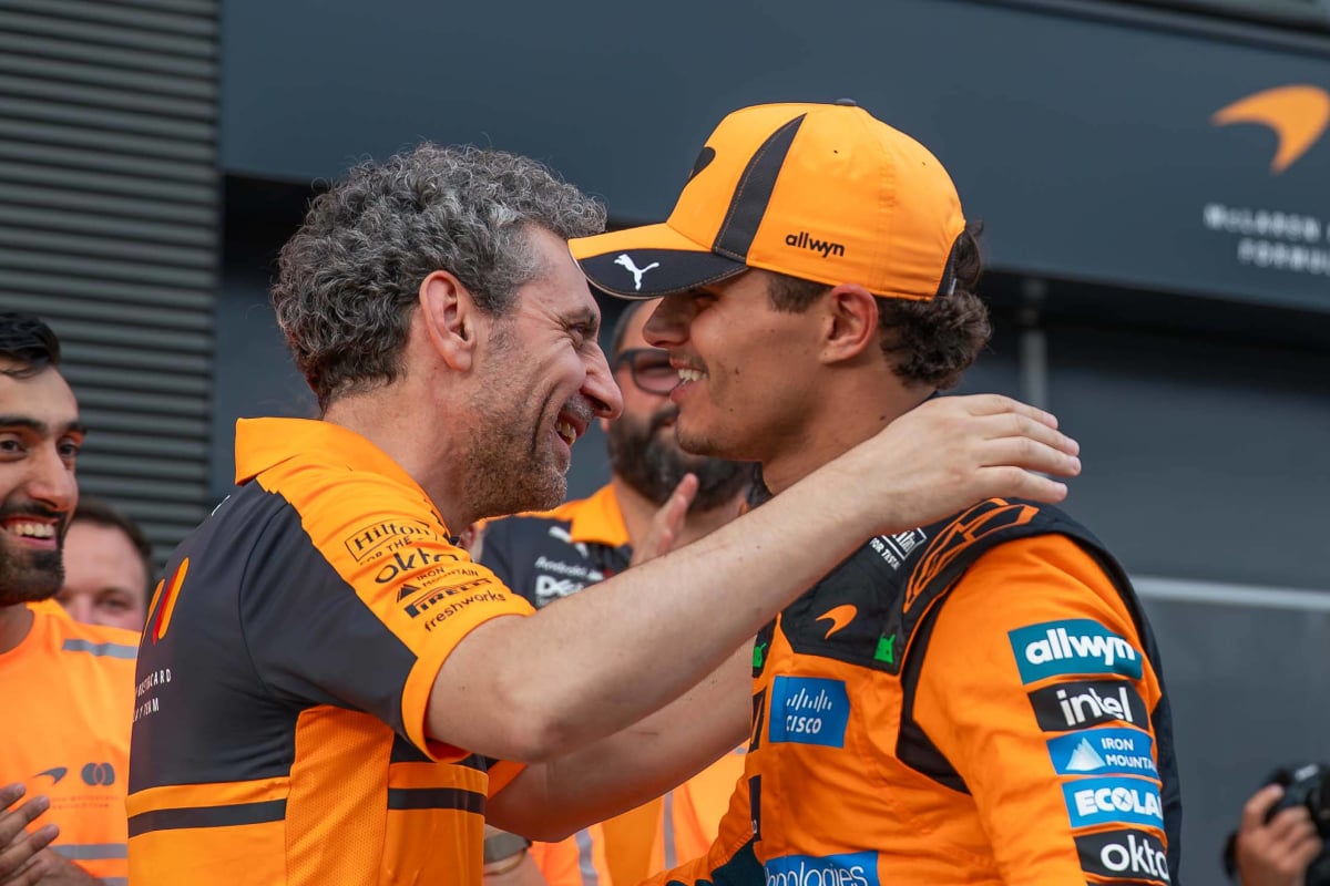 Stella and Norris at McLaren