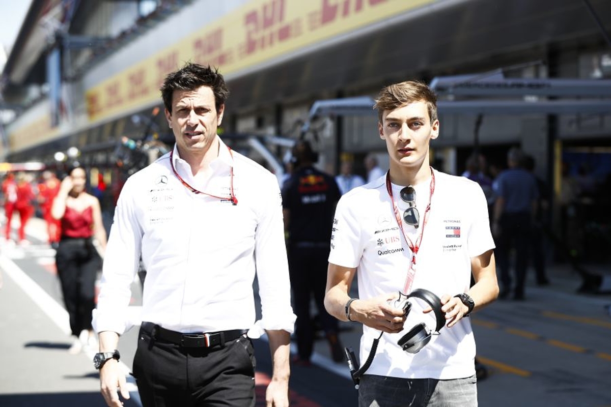 Russell caught signing RIVAL team's merchandise at Belgian Grand Prix