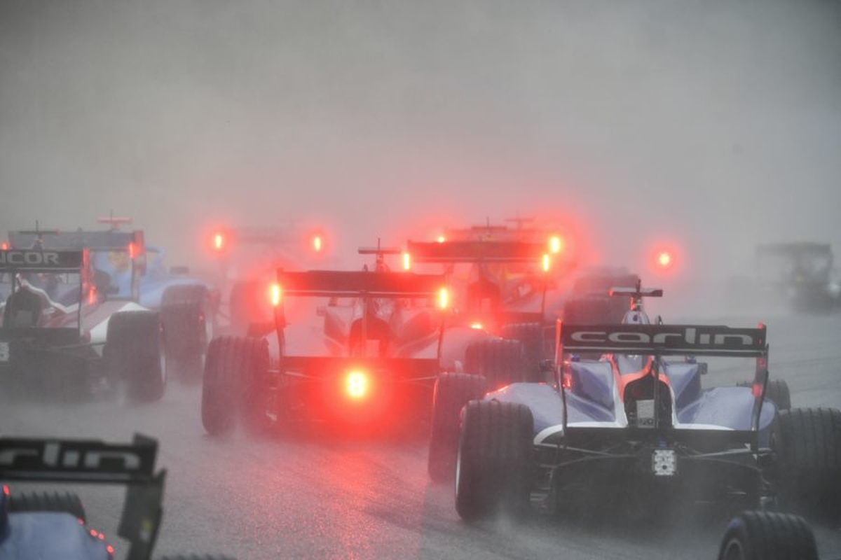 F1 Saturday qualifying in severe doubt as heavy rain halts F3 race