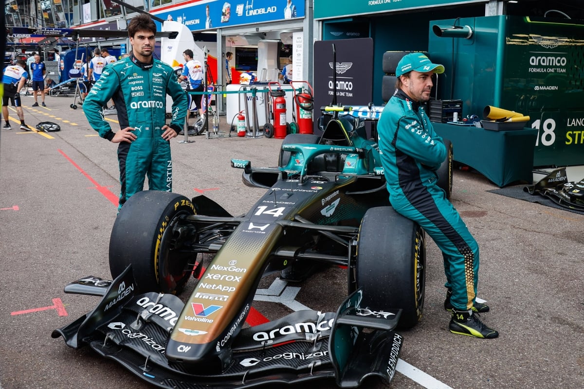 Lance Stroll, Fernando Alonso, Aston Martin, Barcelona, 2026