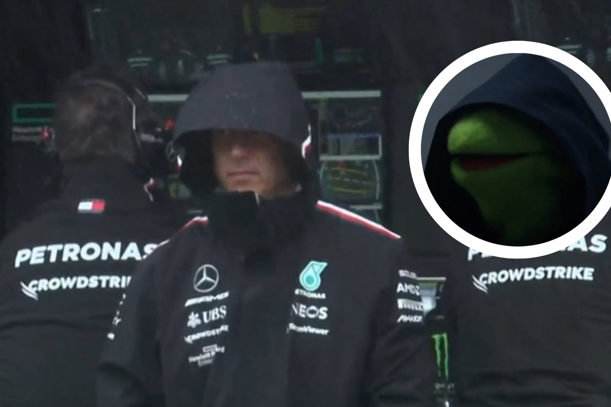 Twitter gaat los op beelden van Mercedes-teambaas 'Darth Toto'