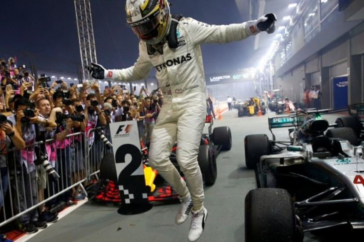 Hamilton over de actie van Vettel: 'Hij kon Verstappen en Kimi misschien niet zien'