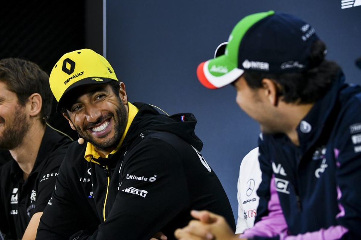 Ricciardo: 'Toen Perez de pitstraat indook, moest ik uiteraard glimlachen'