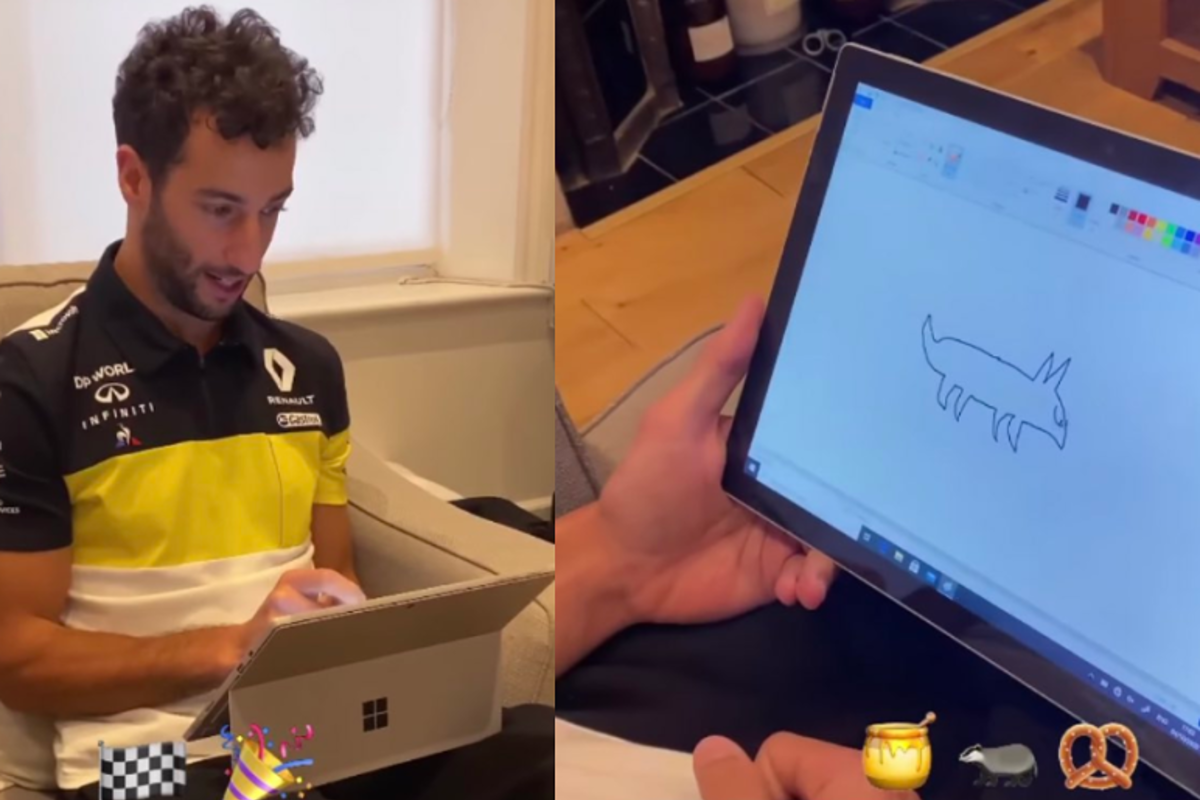 Ricciardo is al druk bezig met ontwerp tatoeage Abiteboul
