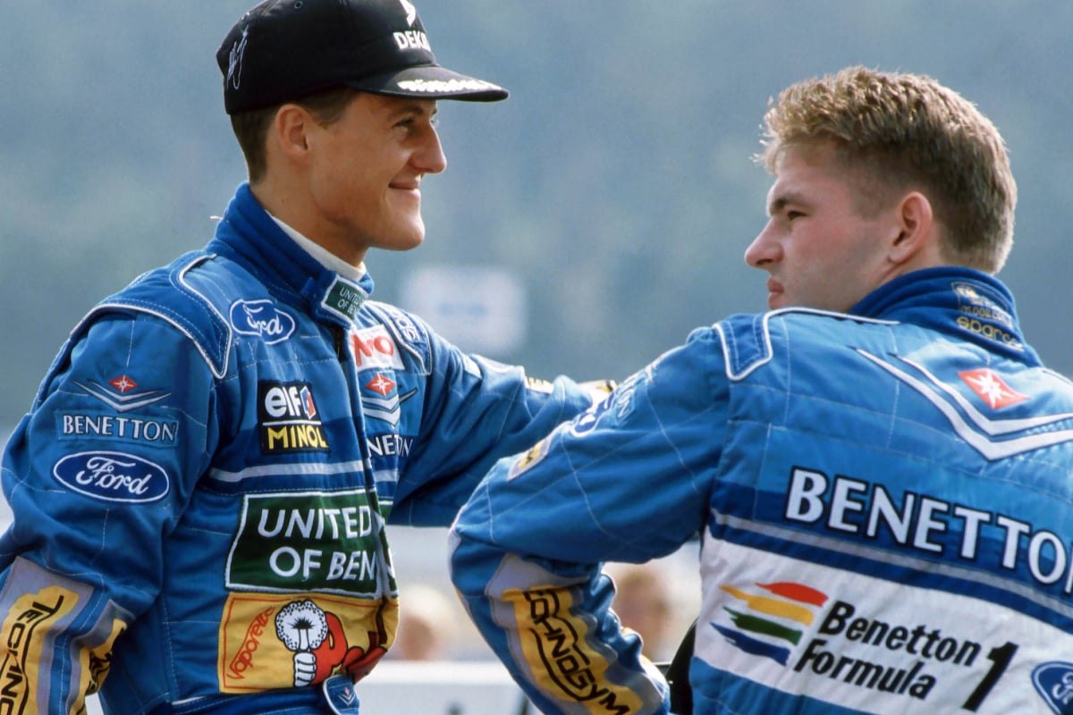 Schumacher and Verstappen at Benetton in 1994