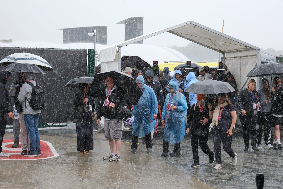 Rain at Silverstone