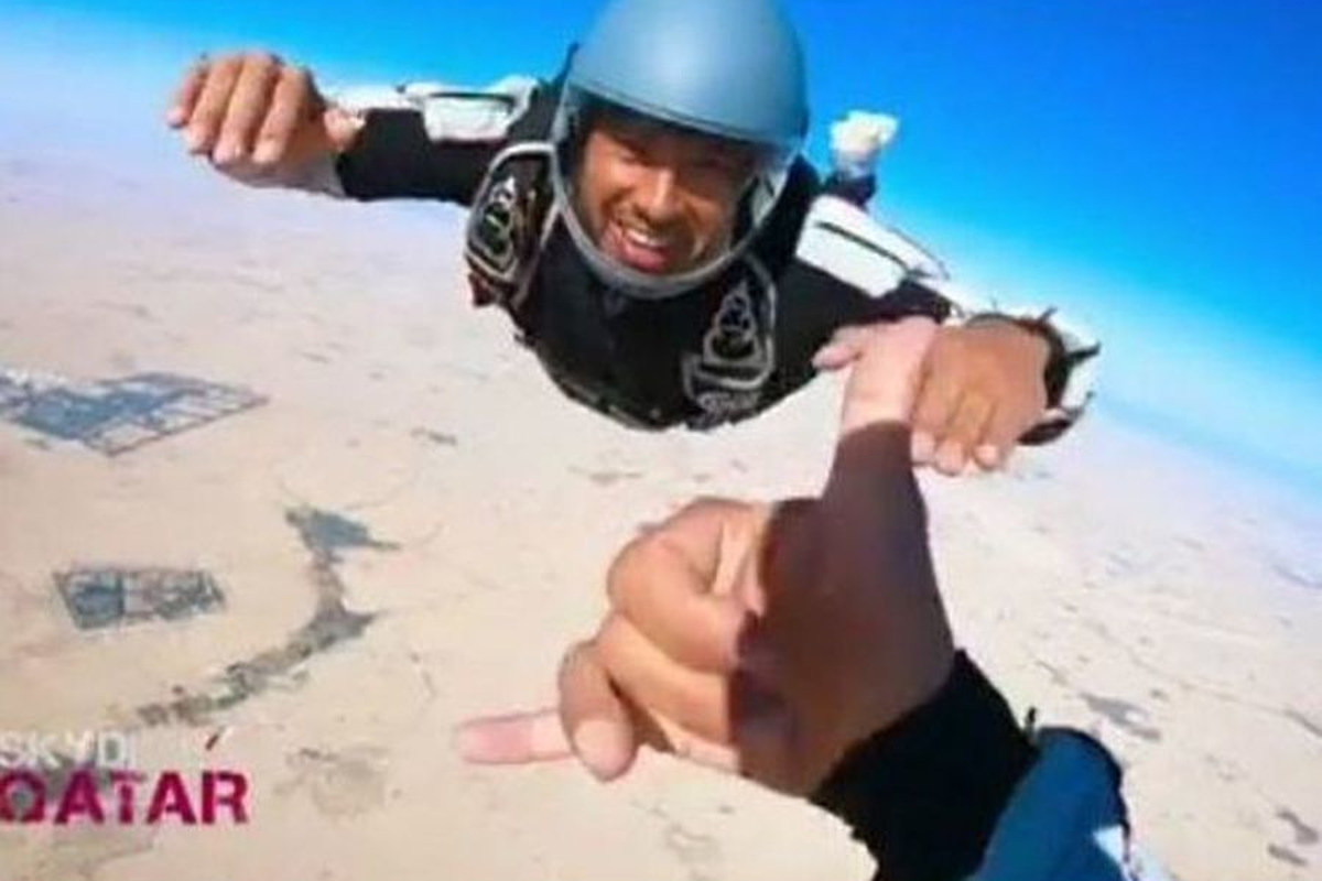 VIDEO: Lewis Hamilton goes skydiving before Australian GP