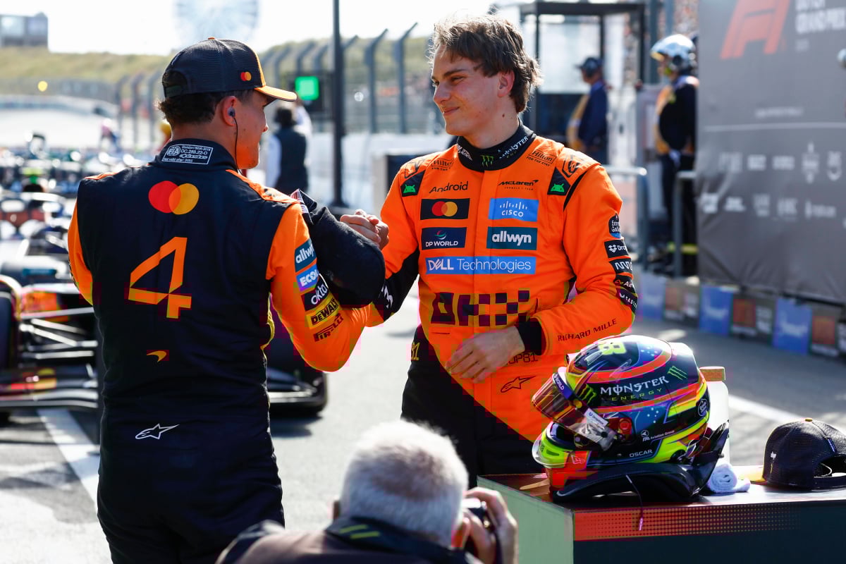 Lando Norris and Oscar Piastri in Zandvoort