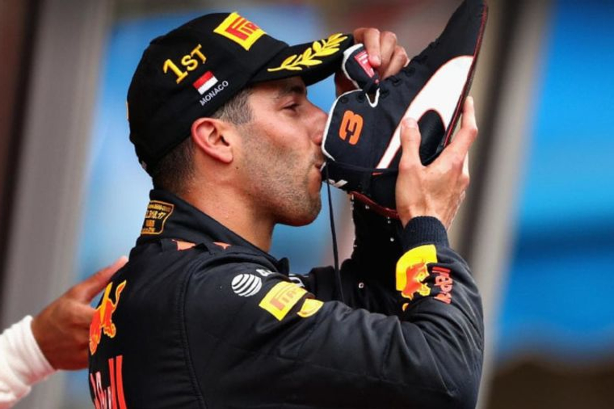 VIDEO: Ricciardo celebrating early in Russia