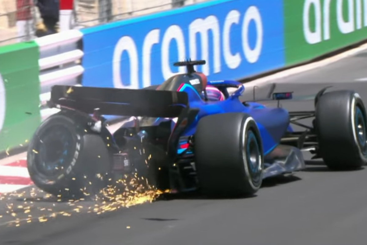 Albon sits out FP2 after HUGE crash in first Monaco practice