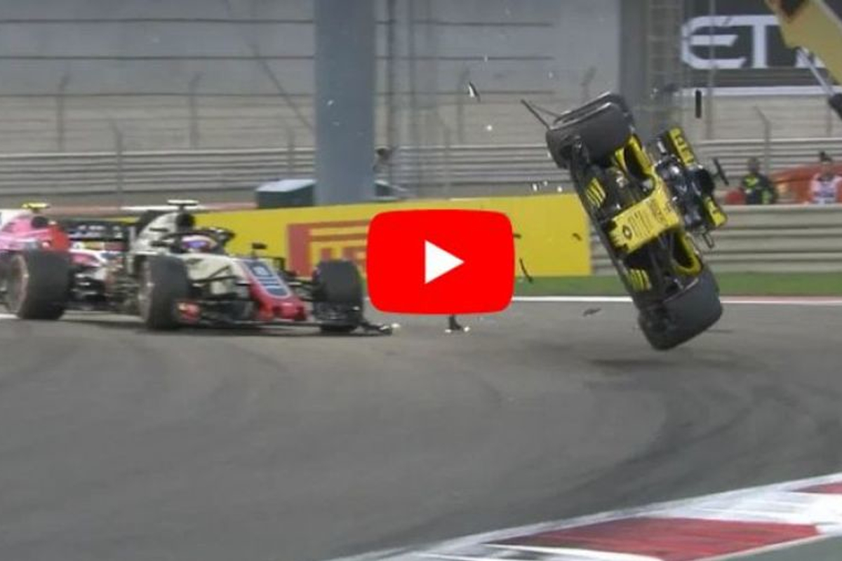 VIDEO: Hulkenberg's Abu Dhabi crash from all angles