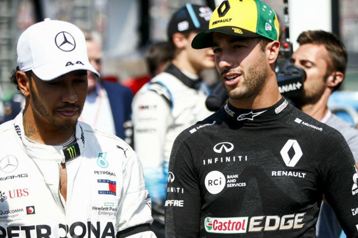 Ricciardo reveals what he '100%' respects about Hamilton