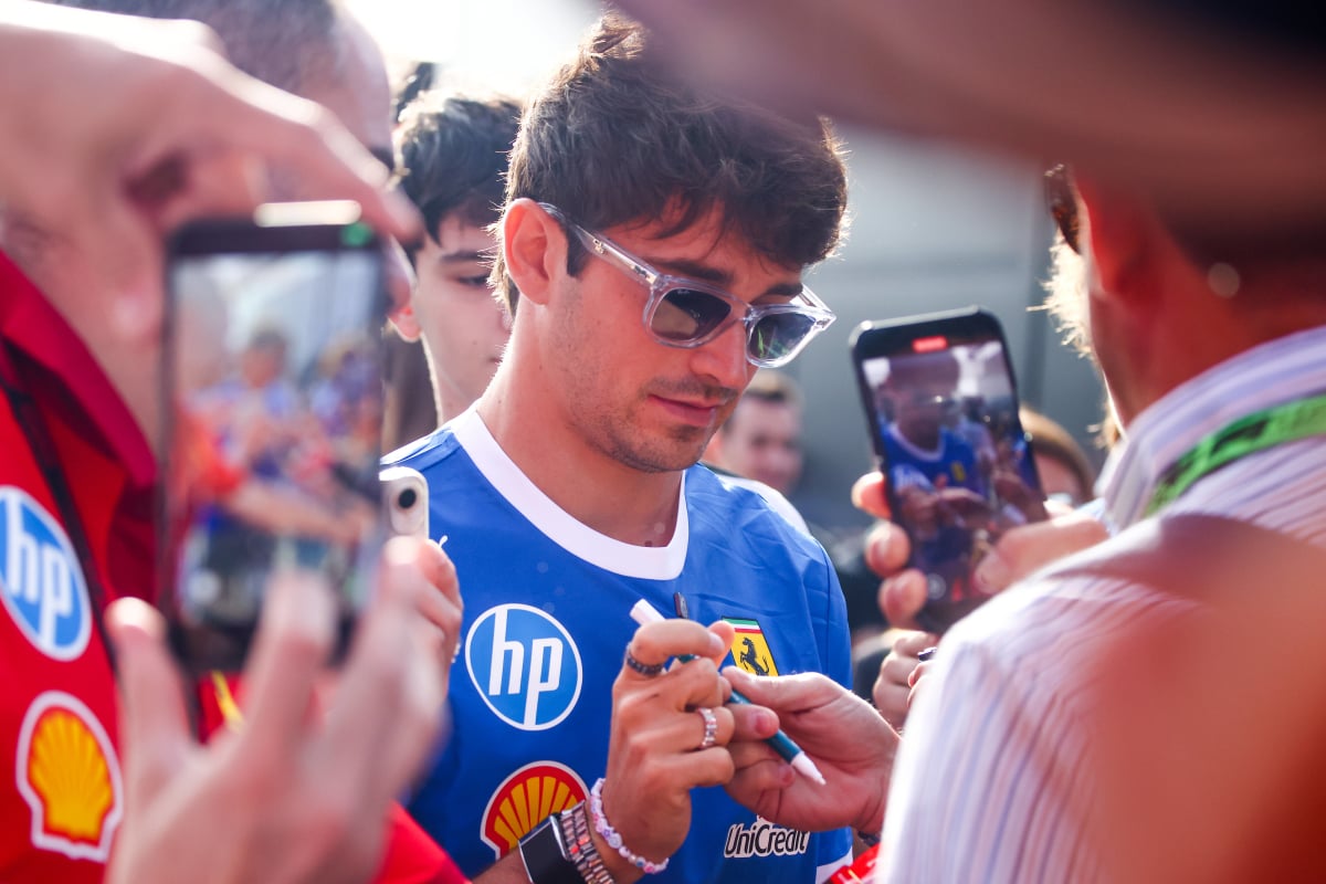 Charles Leclerc at Monza