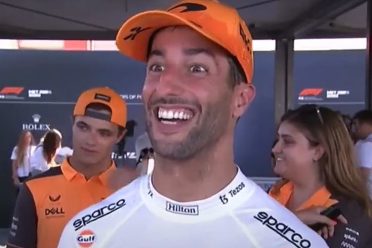 Ricciardo cusses Norris four times in Italian in amusing interview blunder