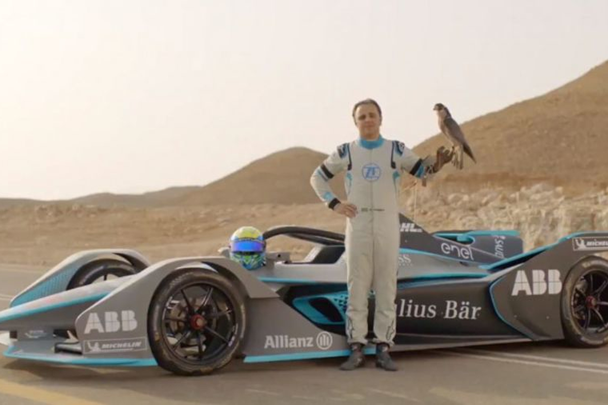 VIDEO: Massa races a falcon in Formula E car