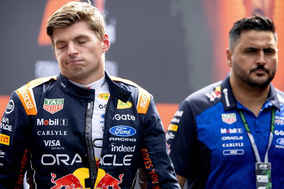 A disappointed Max Verstappen after a huge crash at the Dutch Grand Prix
