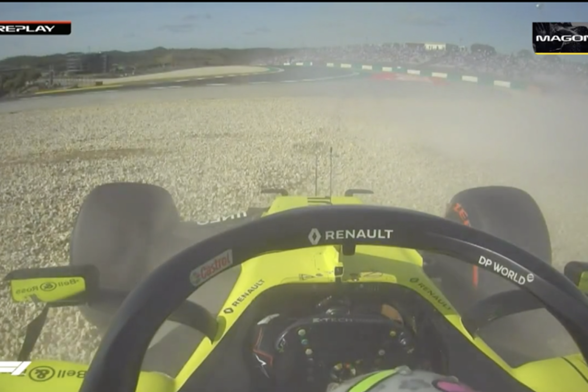 Ricciardo rijdt bolide in de muur in slotfase Q2