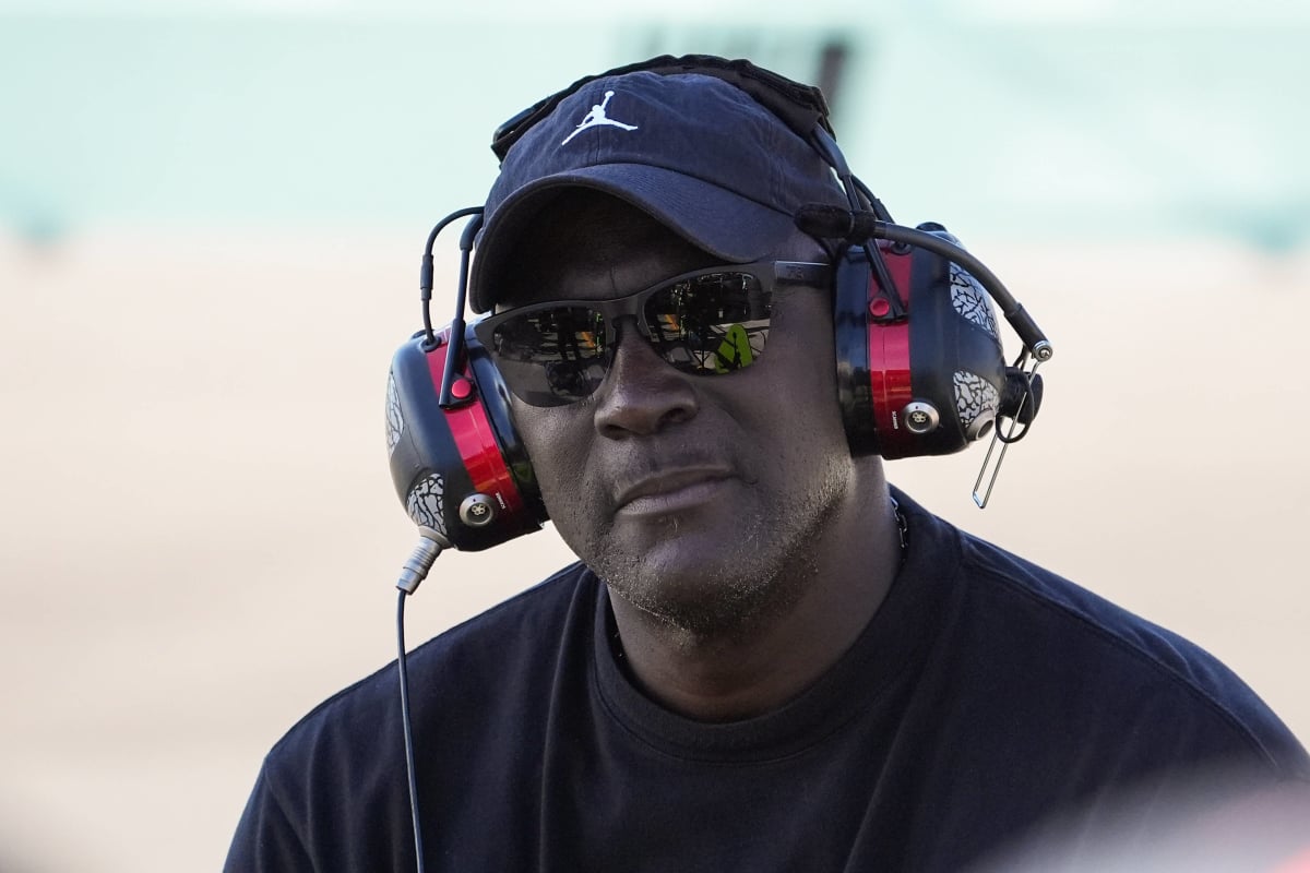 An image of NASCAR co-owner Michael Jordan