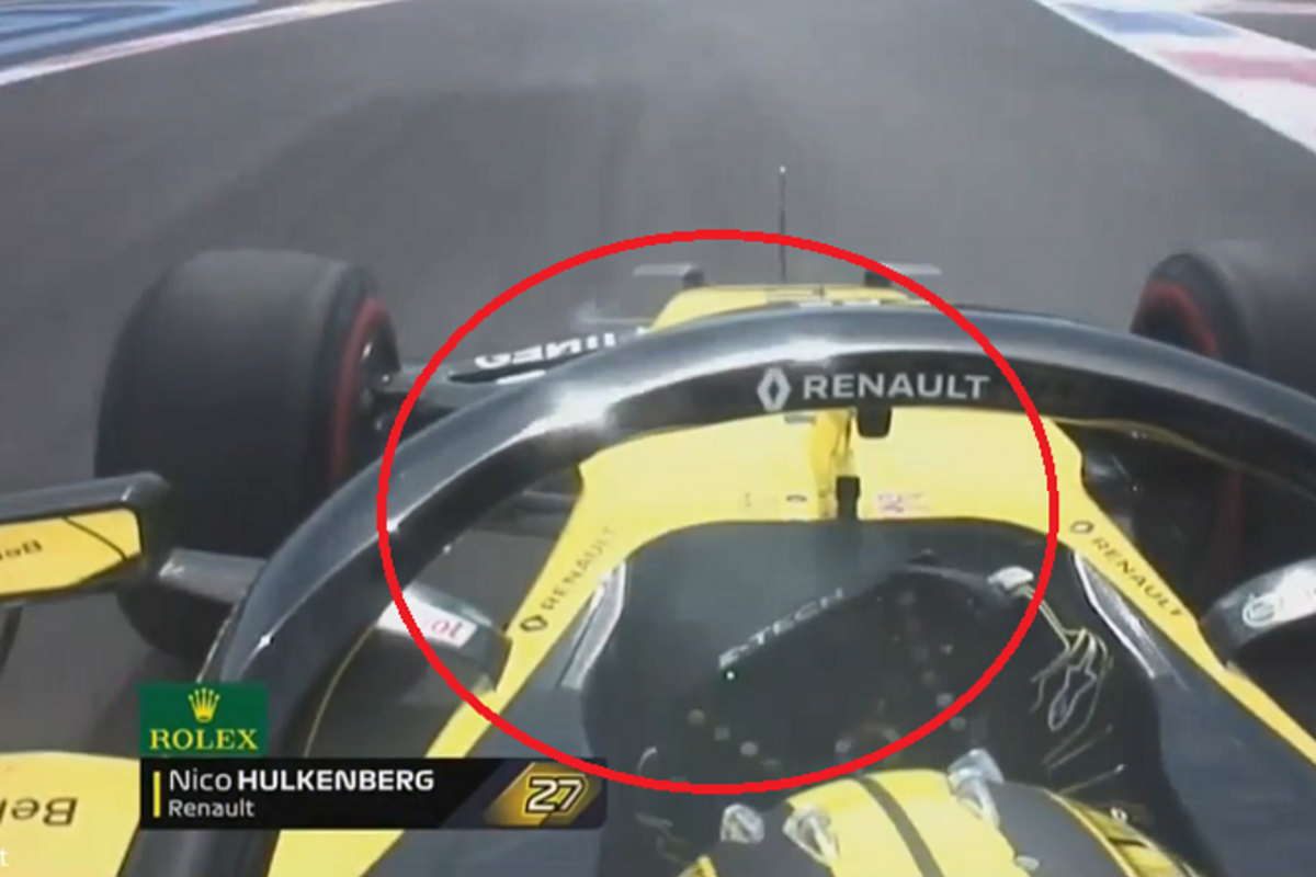 VIDEO: Why is Hulkenberg's cockpit smoking?