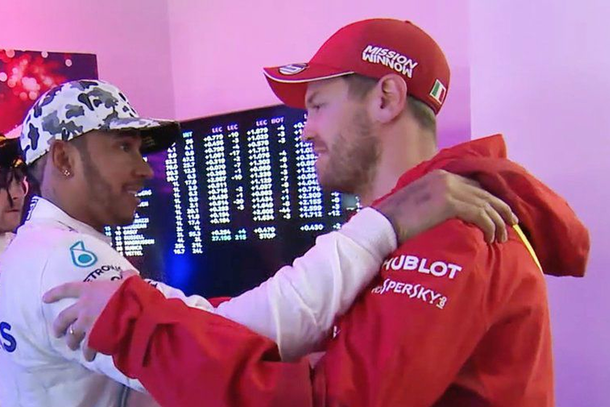 What Vettel told Hamilton after sixth title triumph