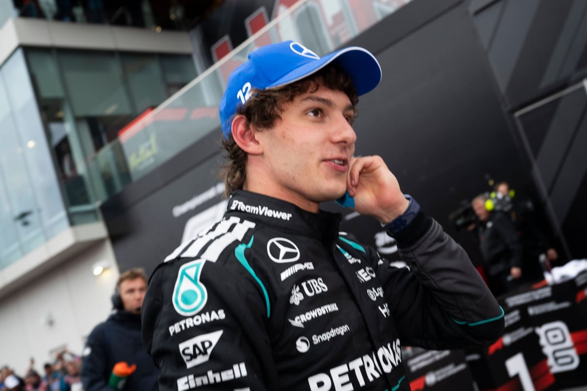 Kimi Antonelli after his win in Canada