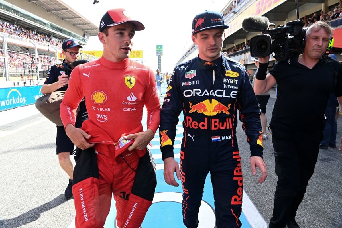 Max Verstappen "s*** happens" message to luckless Charles Leclerc
