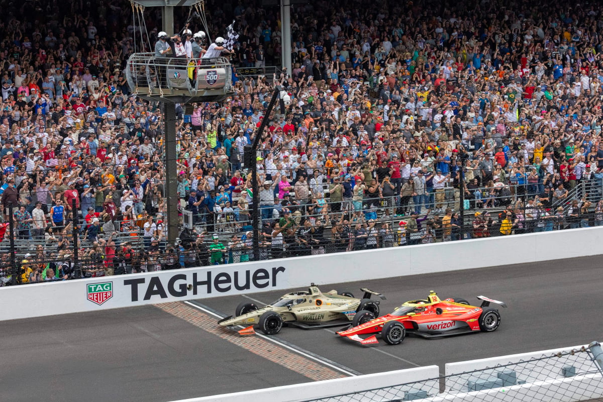Rosenqivst and Malukas photo finish in Indy 500