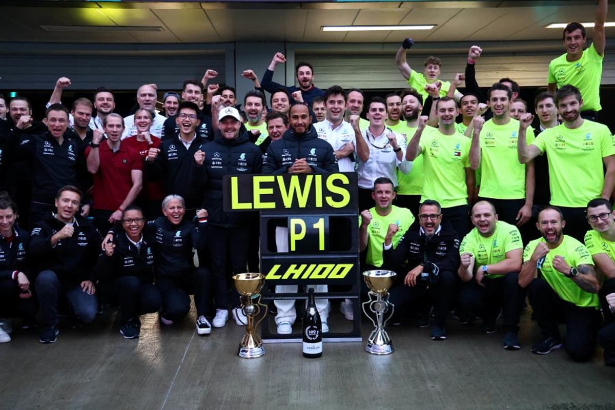 Hamilton's "blind faith" in Mercedes led to historic victory