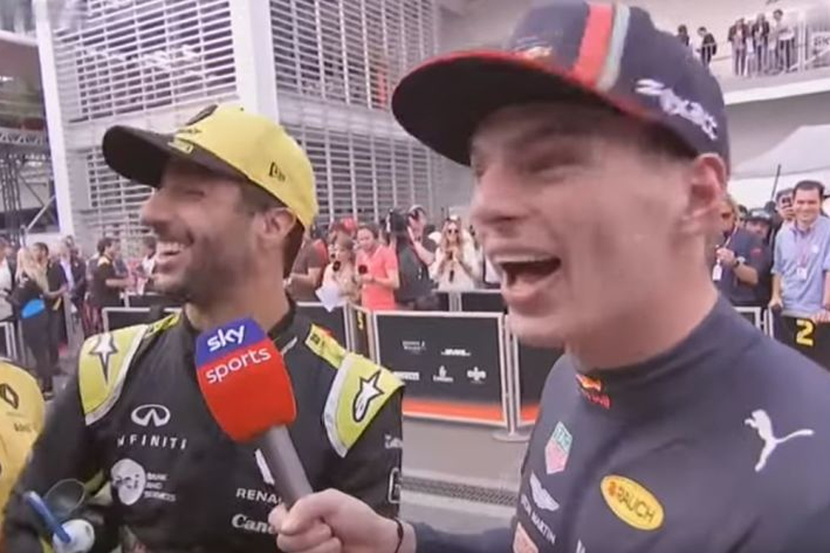 VIDÉO insolite : Verstappen interviewe Ricciardo pour Sky Sports à Mexico !