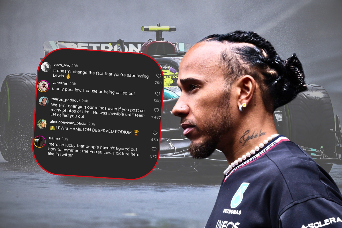 Mercedes krijgt de wind van voren op social media na 'naaien' van Lewis Hamilton