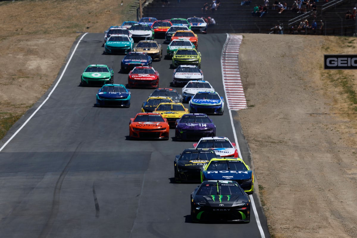 NASCAR Cup Series drivers racing at Sonoma in 2024