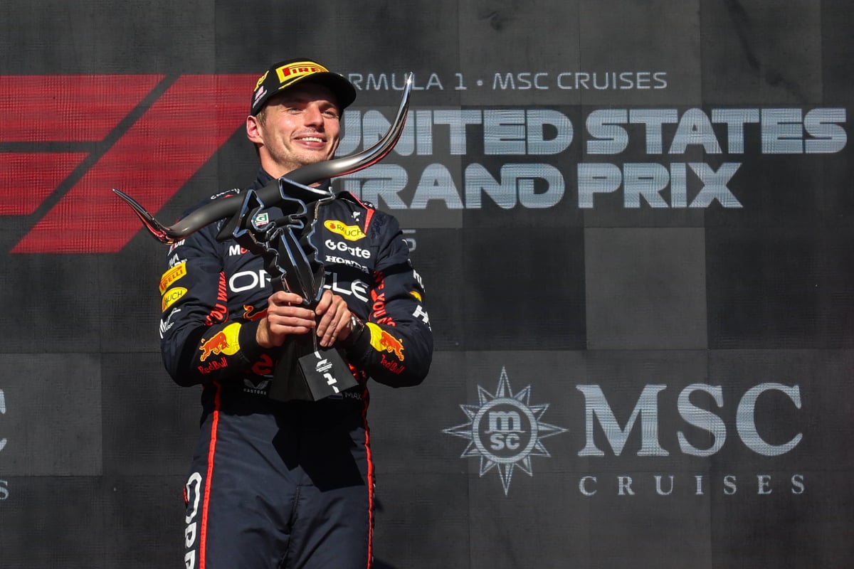 Verstappen after victory at Circuit of the Americas