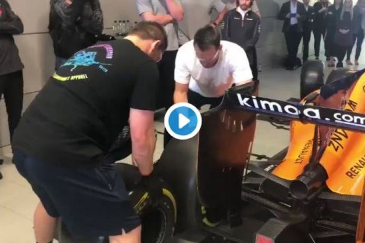 VIDEO: All Blacks tackle McLaren's pit-stop challenge