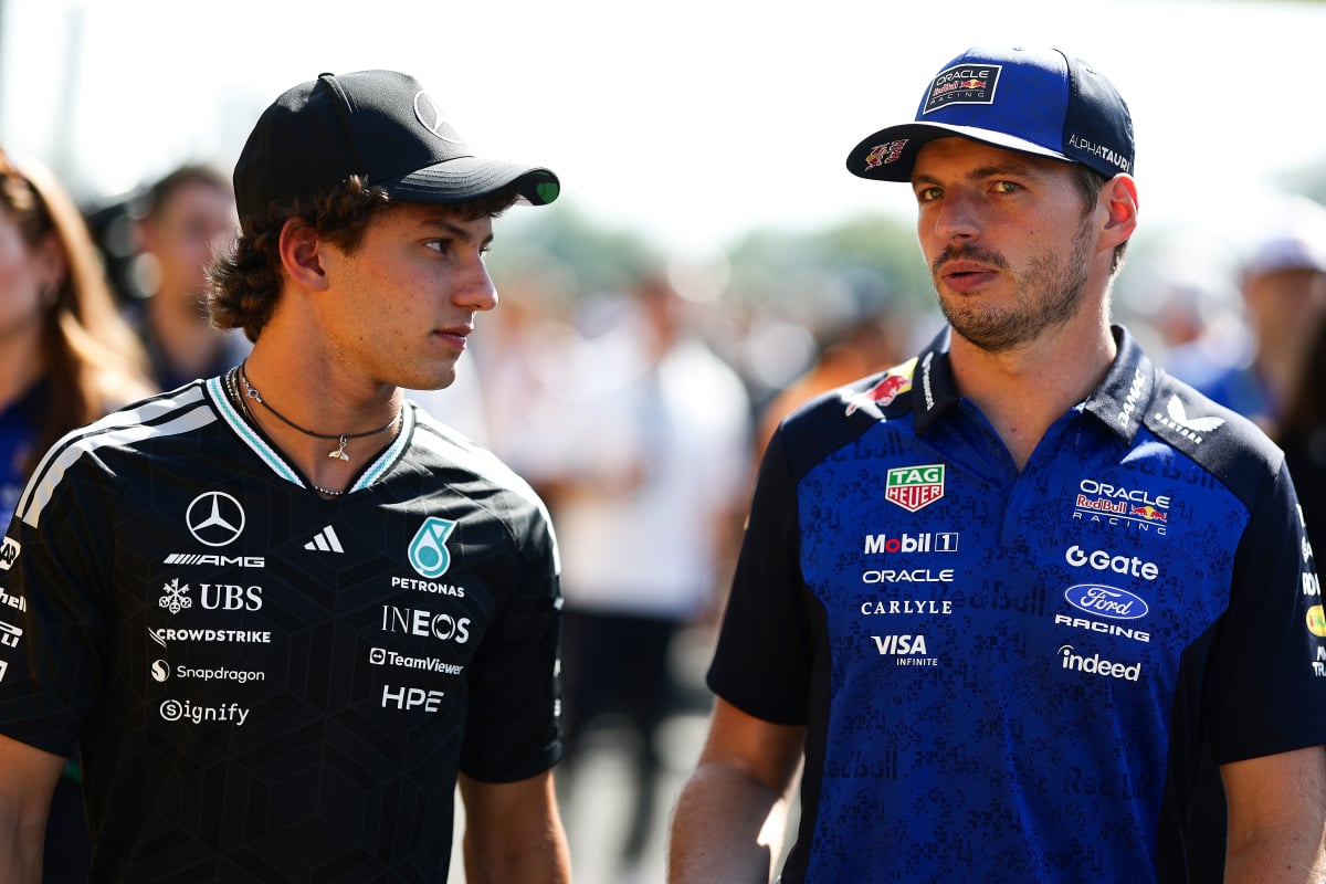 Verstappen and Antonelli before the Italian GP