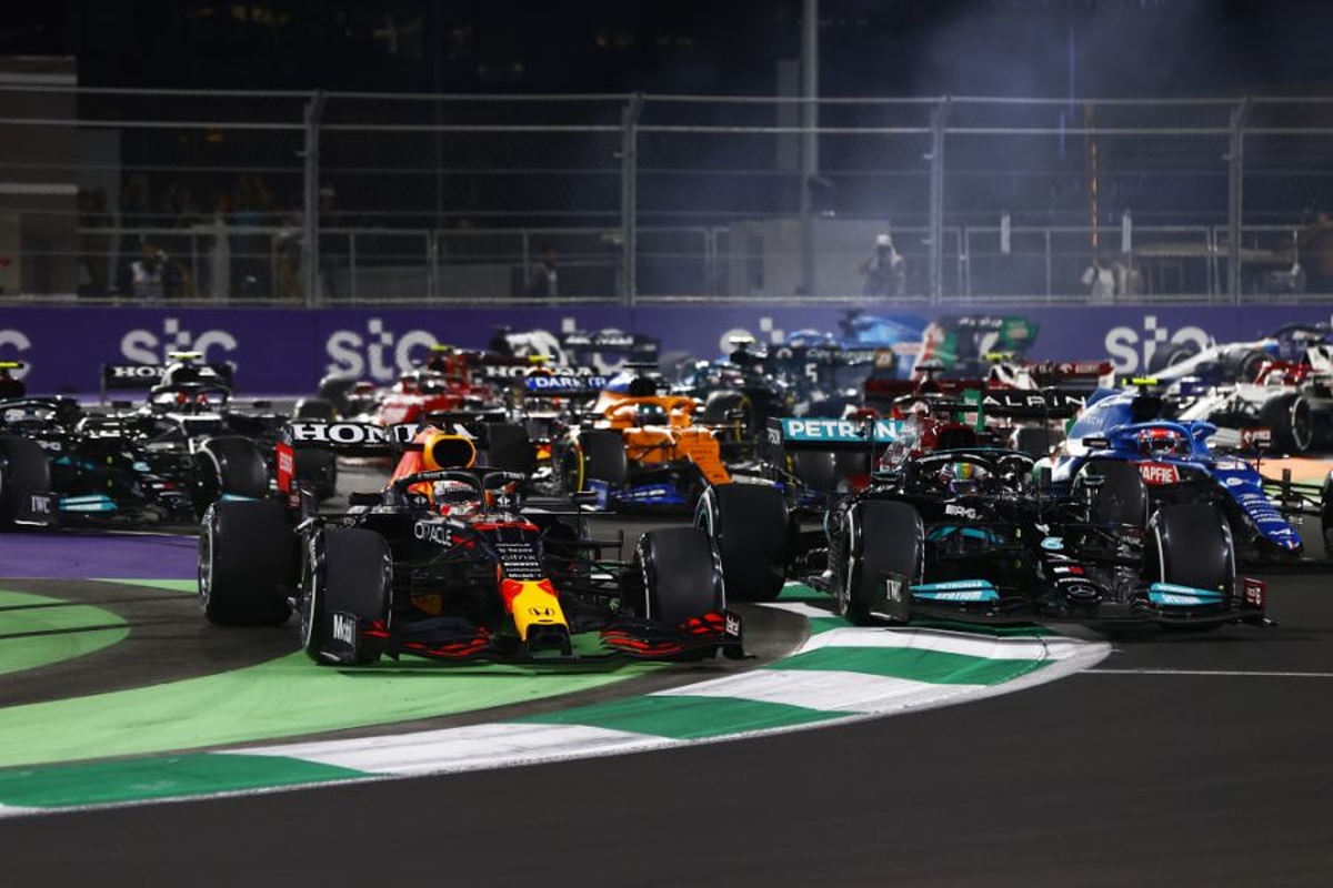 Hamilton Verstappen battle headlines Saudi red-flag drama