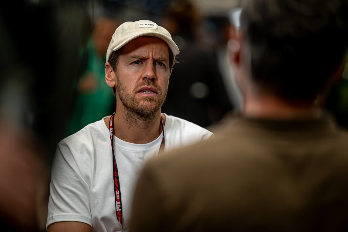 Sebastian Vettel in Brazil