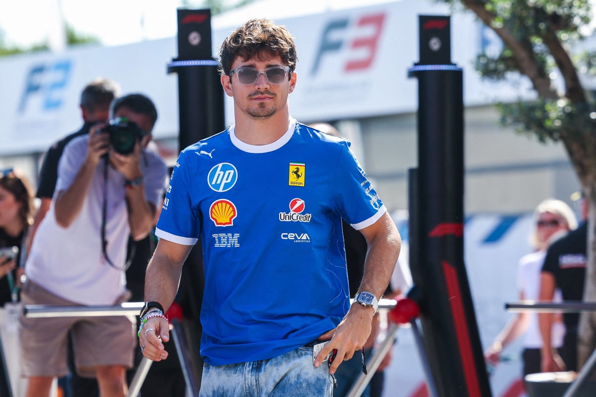 Charles Leclerc at Monza