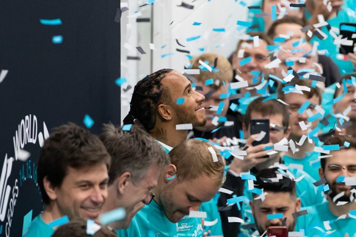 VIDEO: Lewis Hamilton, Mercedes title celebrations behind the scenes
