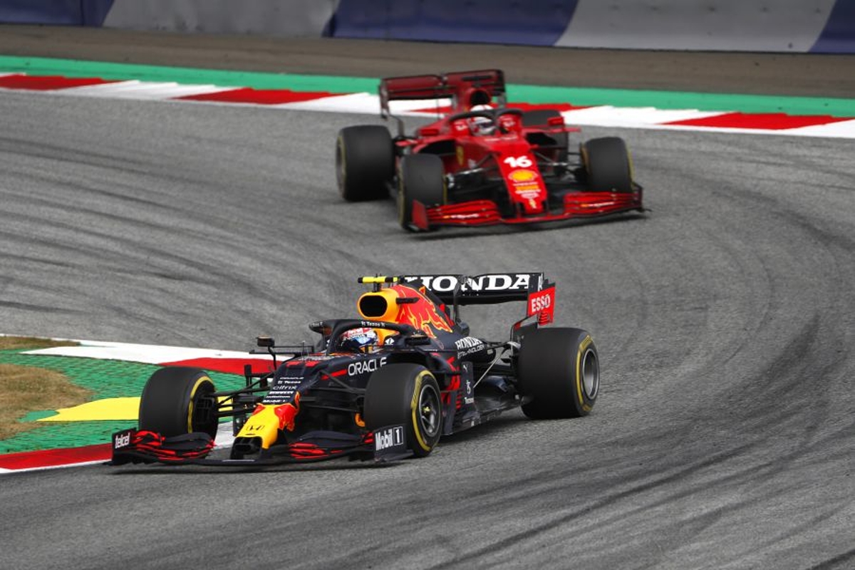 Leclerc "pretty angry" with Perez after twice shunted into the gravel