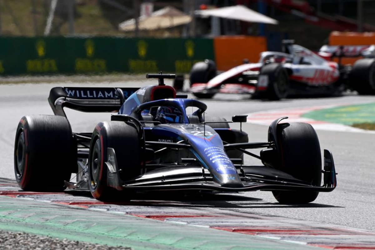 Alex Albon trialling Williams aero upgrades at Silverstone