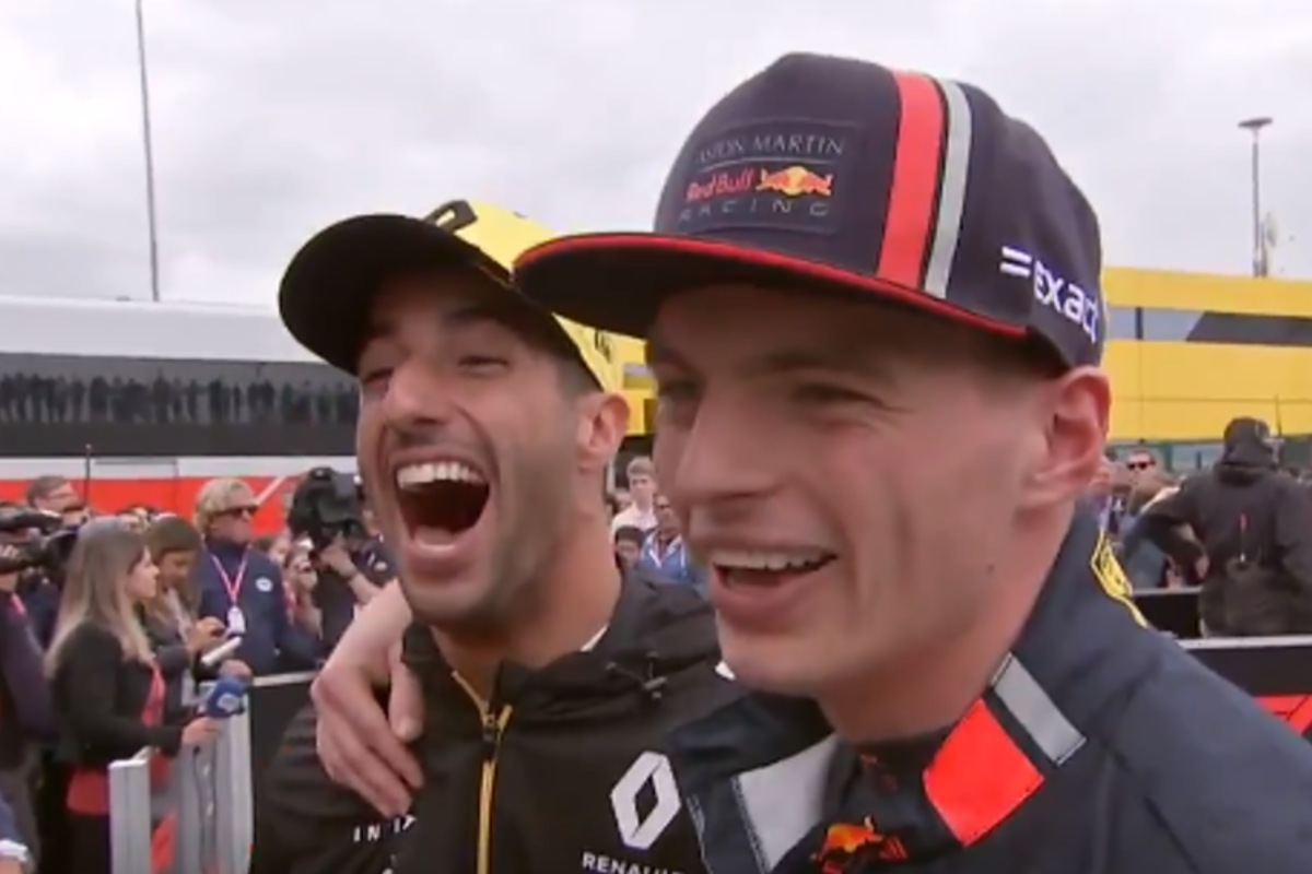 Ricciardo and Verstappen reunited at Silverstone: 'That was weird!'