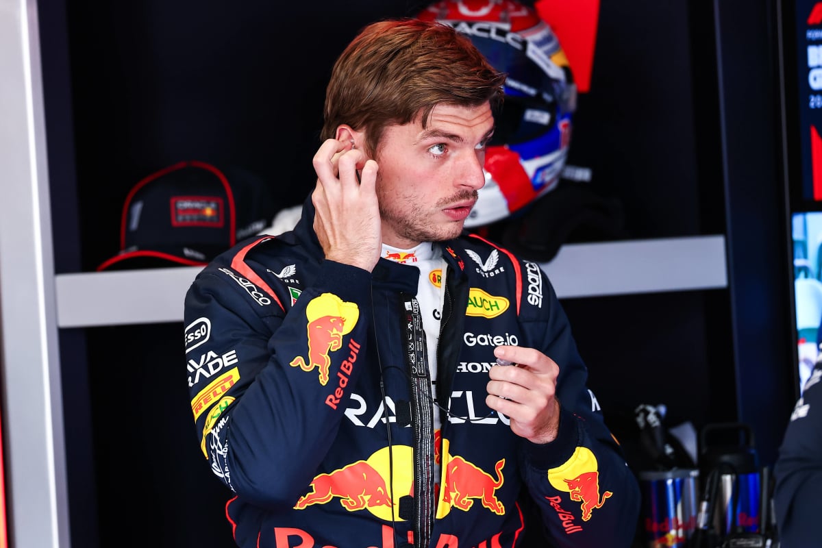 Max Verstappen at Silverstone