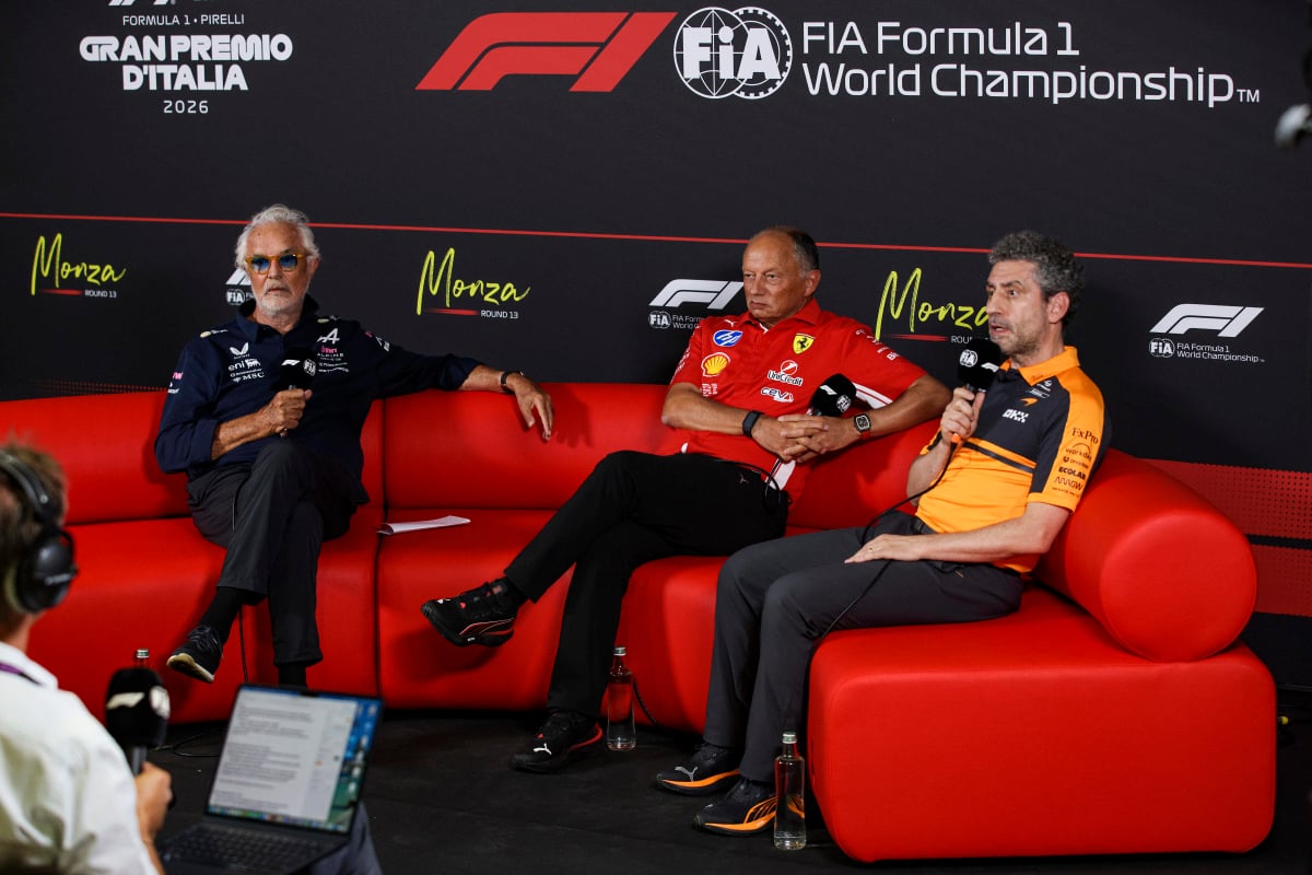 Flavio Briatore, Frederic Vasseur, Andrea Stella, Monza, generic, 2026