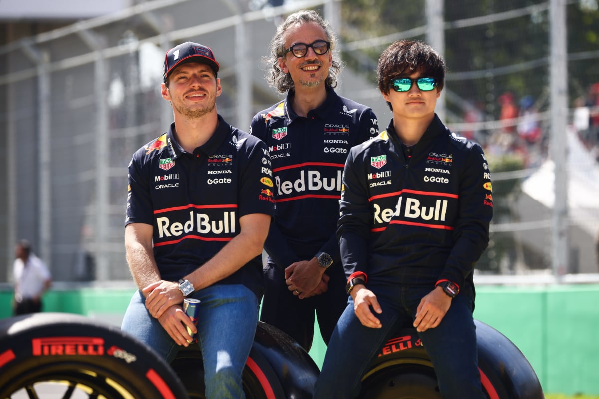 Max Verstappen, Laurent Mekies, Yuki Tsunoda, 2025, generic