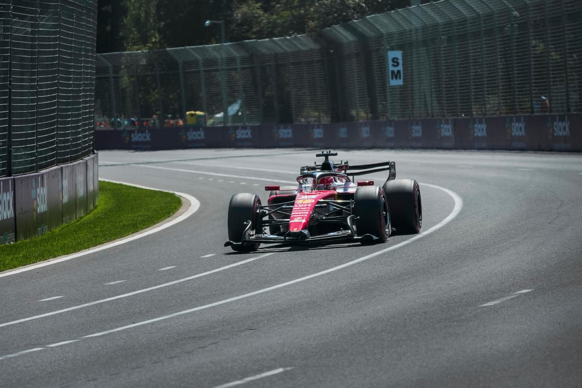 Leclerc during FP1 in Melbourne