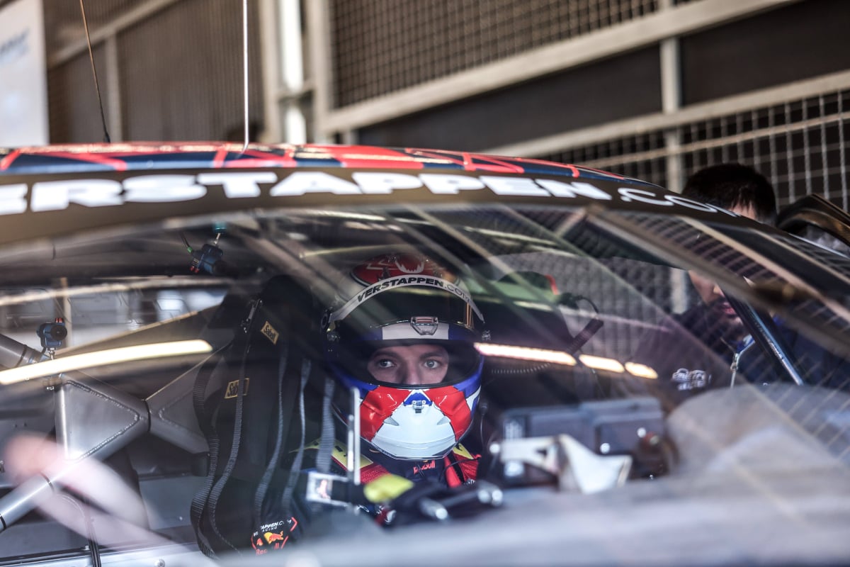 Verstappen during Nordschleife test