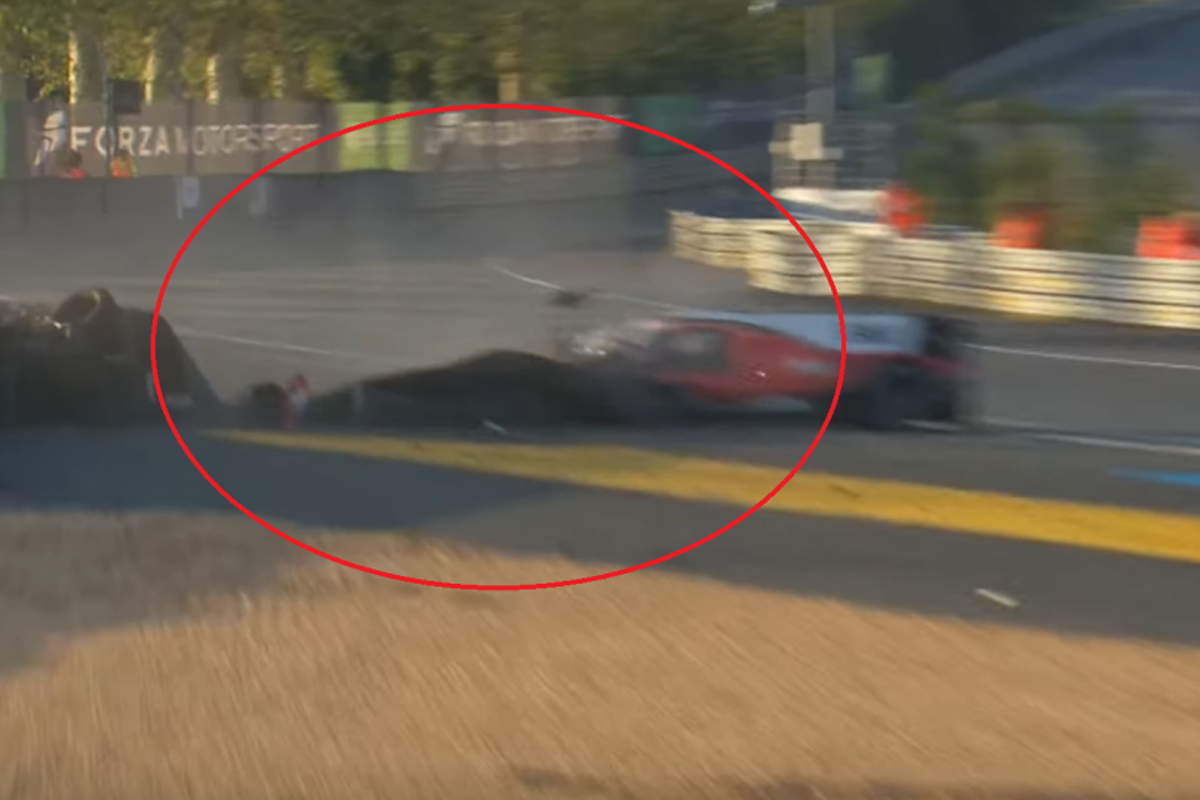 VIDEO: Pastor Maldonado crasht hard tijdens 24 uur van Le Mans