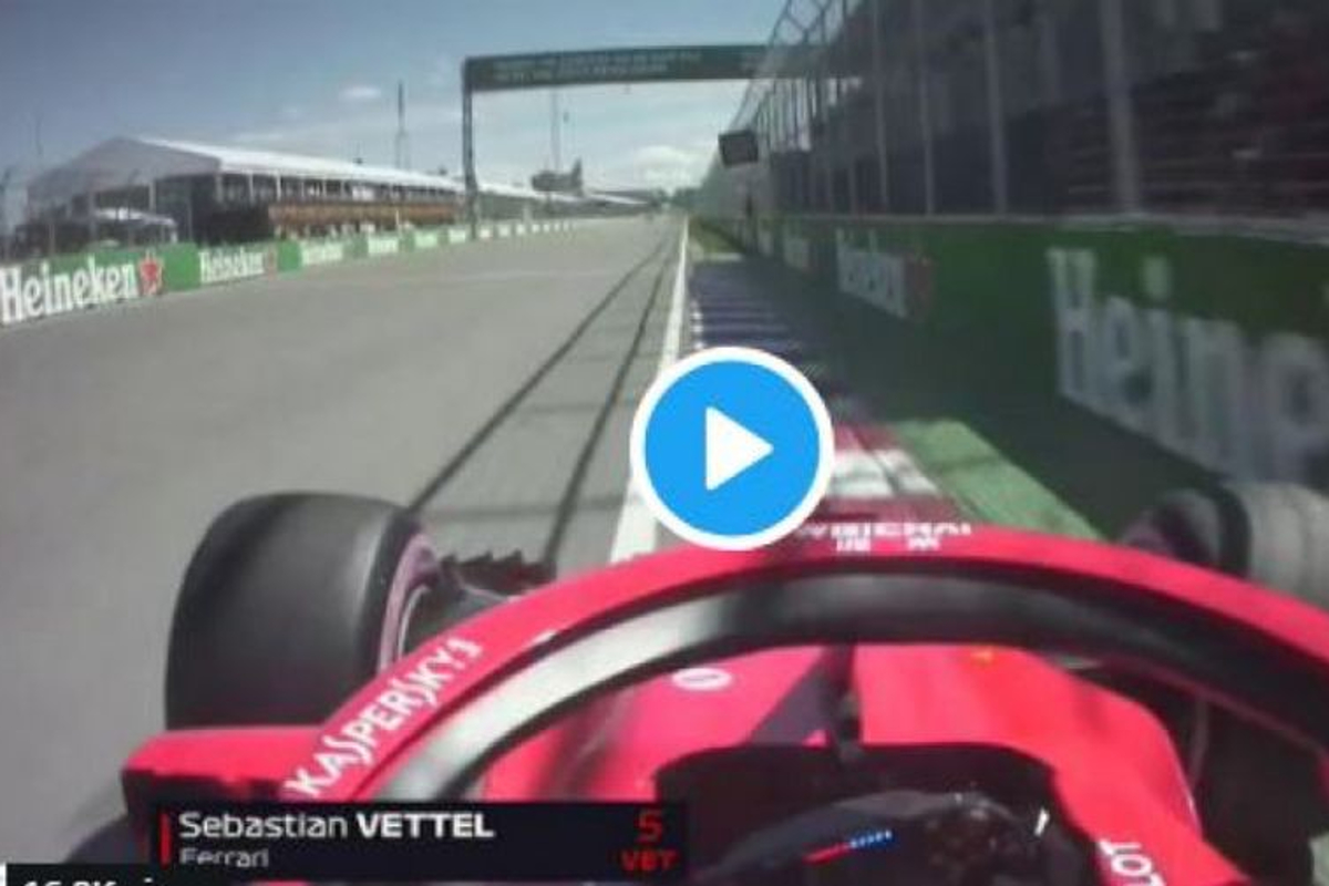 VIDEO: Sebastian Vettel's Montreal pole lap